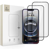 TVRDENÉ SKLO TECH-PROTECT GLASS FIT+ 2-PACK IPHONE 13 / 13 PRO / 14 / 16E BLACK